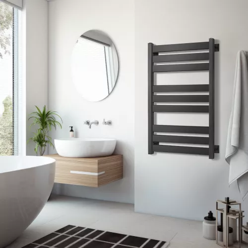 Полотенцесушитель Secado Комано 3  электрический L/R черный матовый, Выбрать размер: 40х60, Ориентация: левая, изображение 2