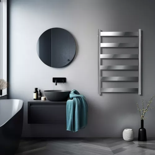 Полотенцесушитель Secado Комано 2 электрический L/R хром, Выбрать размер: 40х60, Ориентация: левая, изображение 2