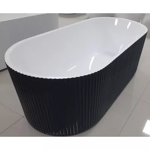Ванна акриловая Frank F6103 White/Black  170х75, Выбрать цвет: Белый / Черный, изображение 6