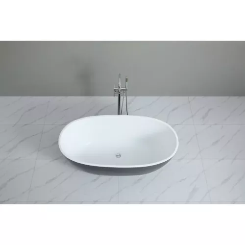 Ванна акриловая Frank F6123 White/Black  170х81, Выбрать цвет: Белый / Черный, изображение 7