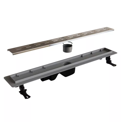 Душевой лоток  RGW Drain Leo-20 хром, Выбрать размер: 80, изображение 5