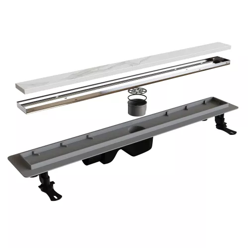 Душевой лоток RGW Drain Leo-21 хром, Выбрать размер: 60, изображение 6