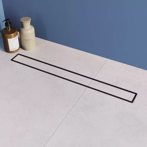 Душевой лоток RGW Drain Leo-31 черный, Выбрать цвет: Чёрный, Выбрать размер: 60, изображение 2