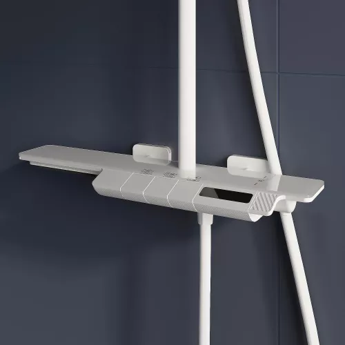 Душевая стойка RGW SP-34W с термостатом, Выбрать цвет: Белый, изображение 10