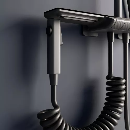 Душевая стойка RGW SP-35Gr с термостатом, Выбрать цвет: серый, изображение 10