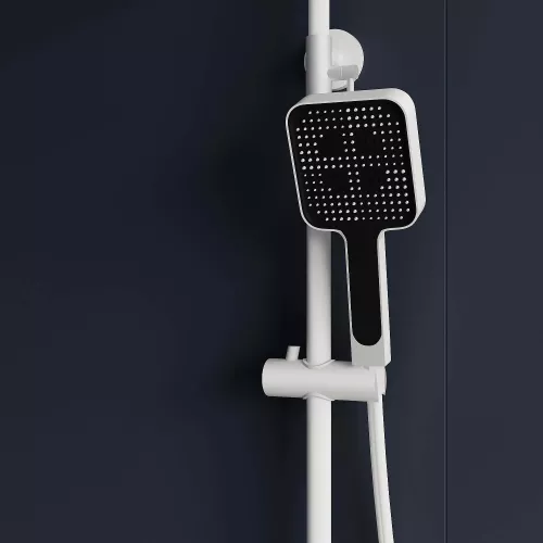 Душевая стойка RGW SP-35W с термостатом, Выбрать цвет: Белый, изображение 6