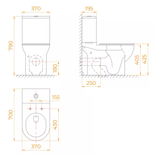 Унитаз с бачком напольный RGW SW-05, изображение 2