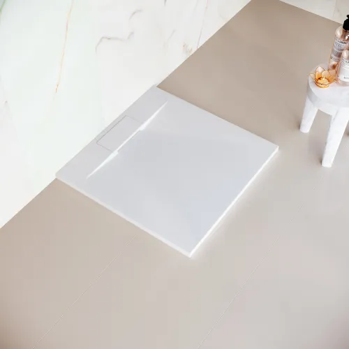 Душевой поддон квадратный RGW TUS-W Белый 90х90