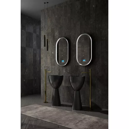 Раковина отдельностоящая карбоновая ABBER Karbon AK2003 черная, изображение 2