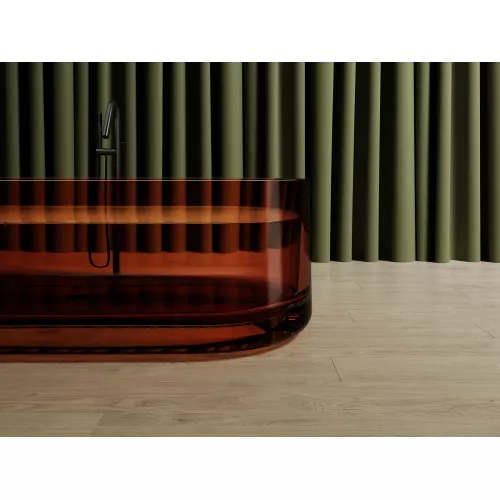 Ванна из полиэфирной смолы ABBER Kristall AT9708Opal коричневая прозрачная, Выбрать цвет: Коричневый, изображение 6