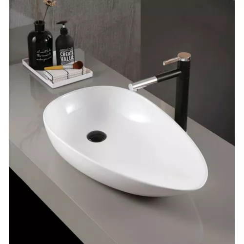 Раковина накладная ABBER Bequem AC2117 белая, Выбрать цвет: Белый, изображение 5