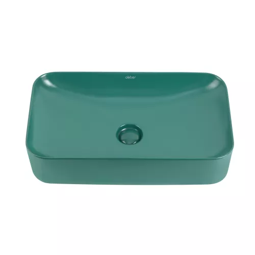 Раковина накладная ABBER Rechteck AC2204MBG зеленая матовая, Выбрать цвет: Зеленый, изображение 3