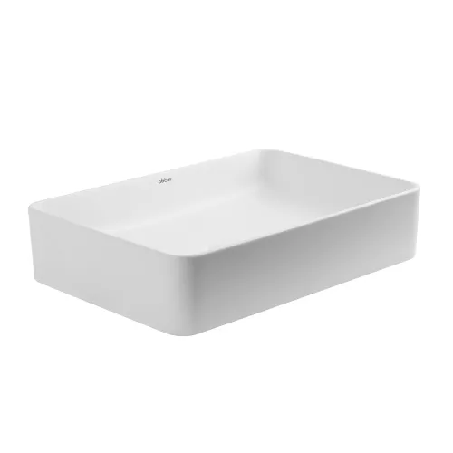 Раковина накладная ABBER Rechteck AC2207MW белая матовая, Выбрать цвет: Белый матовый, изображение 2