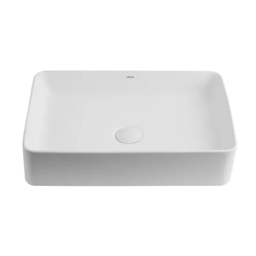 Раковина накладная ABBER Rechteck AC2207MW белая матовая, Выбрать цвет: Белый матовый, изображение 3