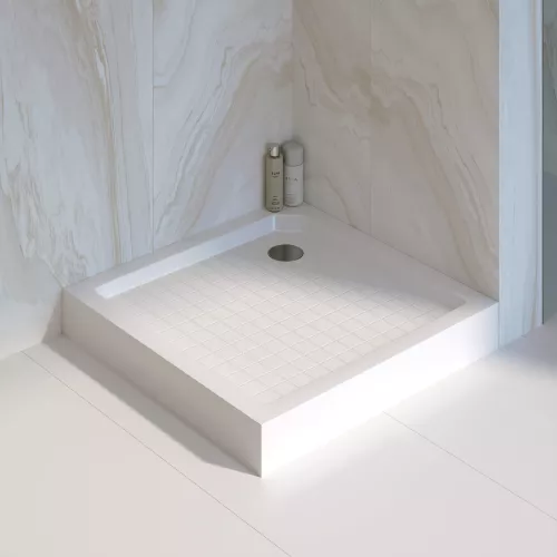 Душевой поддон квадратный RGW SMC-W Белый, Выбрать размер: 80х80