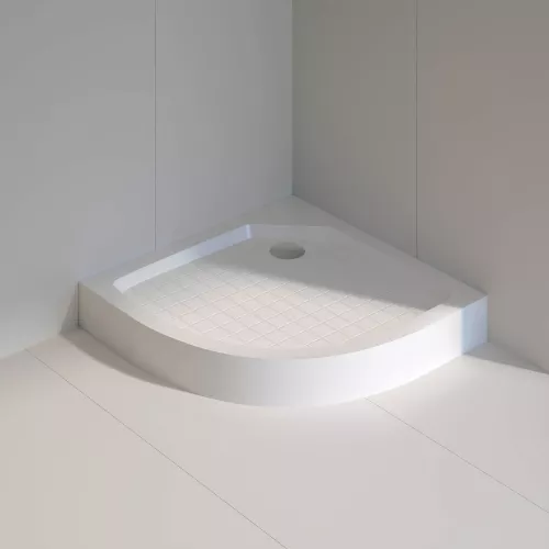 Душевой поддон полукруглый RGW SMC/R W Белый, Выбрать размер: 80х80, изображение 3