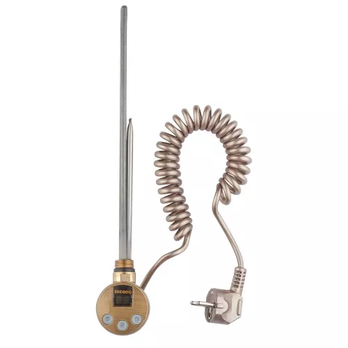 Полотенцесушитель латунный Secado Валенсия , электрический L/R бронза, Выбрать размер: 40х60, Ориентация: левая, изображение 3