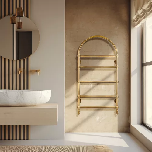 Полотенцесушитель латунный Secado Римини  электрический L/R  бронза, Выбрать размер: 50х80, Ориентация: левая, изображение 2