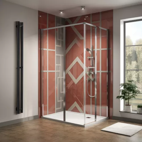 Полотенцесушитель Secado Бергамо 2К водяной, с крючками , черный матовый, Выбрать размер: 10х100, изображение 2