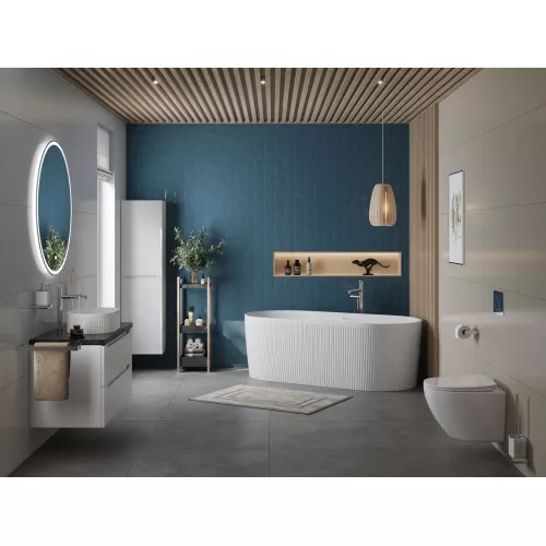 Акриловая ванна BELBAGNO BB411-1700-800-MATT, белая матовая, Выбрать цвет: Белый матовый, изображение 5