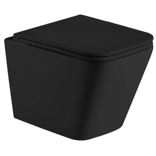 WW GELBACH 043 MT-BL Унитаз подвесной черный матовый, Выбрать цвет: Черный матовый