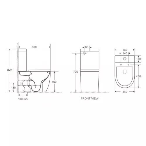WW MERZBACH 011 GL-WT Унитаз компакт, изображение 2
