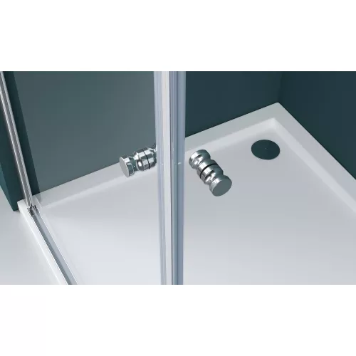 Душевой уголок BelBagno ETNA-AH-2-/-C-Cr, Цвет стекла: прозрачное, Цвет профиля: Хром, Выбрать размер: 70х100, изображение 5