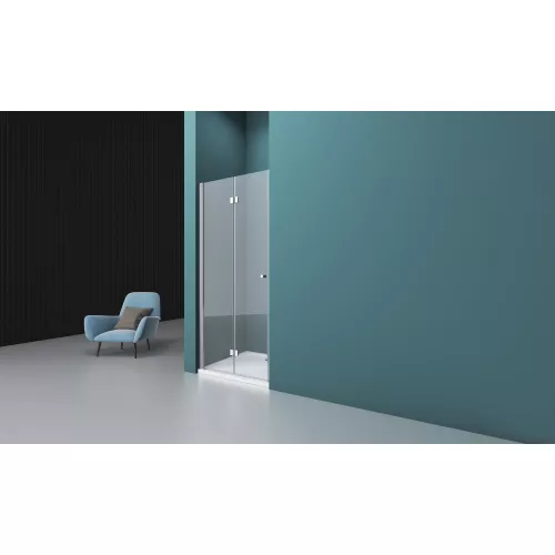 Душевая дверь BelBagno ALBANO-BS-12/-C-Cr, Цвет стекла: прозрачное, Цвет профиля: Хром, Выбрать размер: 100, изображение 7