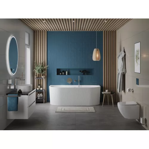 Акриловая ванна BELBAGNO BB713-1700-800-MATT, белая матовая, Выбрать цвет: Белый матовый, изображение 3