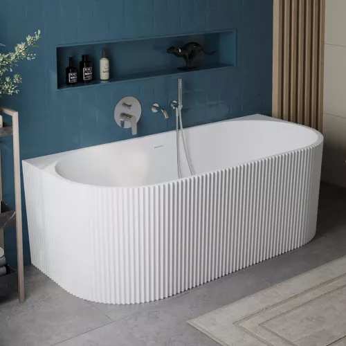 Ванны: Акриловая ванна BELBAGNO BB713-1700-800-MATT, белая матовая 1 в магазине Акватория