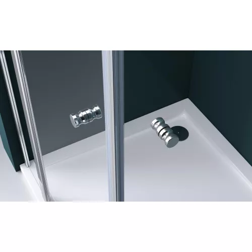 Душевой уголок BelBagno ETNA-AH-22-/-C-Cr, Цвет стекла: прозрачное, Цвет профиля: Хром, Выбрать размер: 100х120, изображение 5