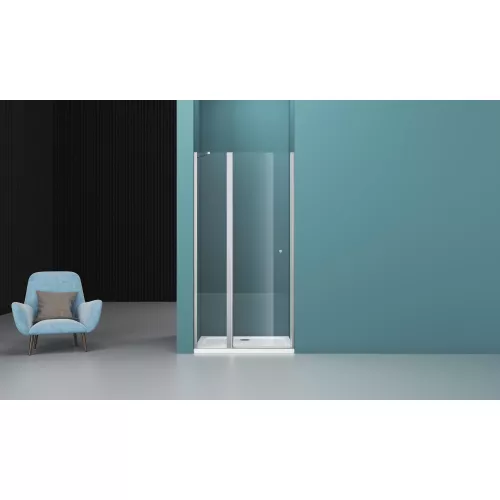 Душевая дверь BelBagno ETNA-B-12-60//-C-Cr, Цвет стекла: прозрачное, Цвет профиля: Хром, Выбрать размер: 80, изображение 10