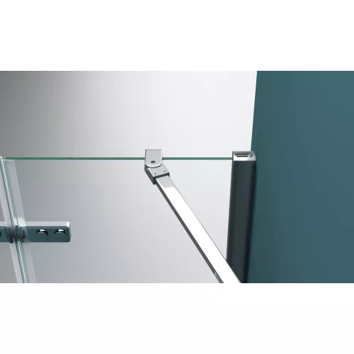 Душевая дверь BelBagno KRAFT-B-12-60/-C-Cr-L/R, Цвет стекла: прозрачное, Цвет профиля: Хром, Выбрать размер: 80, Ориентация: левый, изображение 8