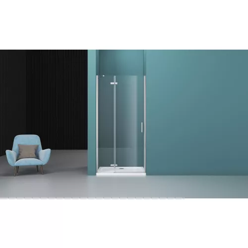 Душевая дверь BelBagno KRAFT-B-12-60/-C-Cr-L/R, Цвет стекла: прозрачное, Цвет профиля: Хром, Выбрать размер: 80, Ориентация: левый, изображение 11