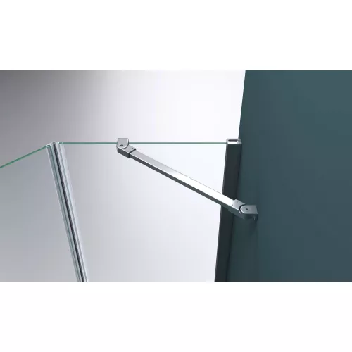 Душевой уголок BelBagno KRAFT-P-1-/C-Cr-L/R, Цвет стекла: прозрачное, Цвет профиля: Хром, Выбрать размер: 80х80, Ориентация: левый, изображение 5