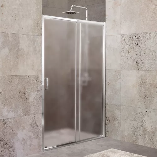 Душевая дверь BelBagno UNIQUE-BF-1-/P-Cr, Цвет стекла: матовое, Цвет профиля: Хром, Выбрать размер: 100
