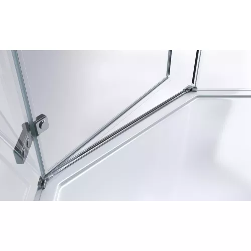 Душевой уголок BelBagno KRAFT-P-1-/C-Cr-L/R, Цвет стекла: прозрачное, Цвет профиля: Хром, Выбрать размер: 80х80, Ориентация: левый, изображение 3