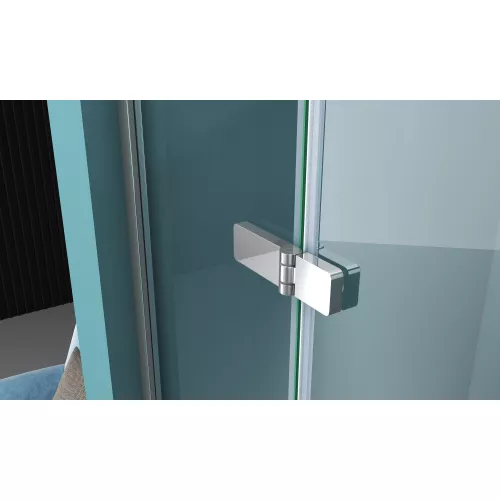 Душевая дверь BelBagno KRAFT-B-12-60/-C-Cr-L/R, Цвет стекла: прозрачное, Цвет профиля: Хром, Выбрать размер: 80, Ориентация: левый, изображение 7