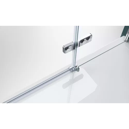 Душевая дверь BelBagno KRAFT-B-12-60/-C-Cr-L/R, Цвет стекла: прозрачное, Цвет профиля: Хром, Выбрать размер: 80, Ориентация: левый, изображение 6
