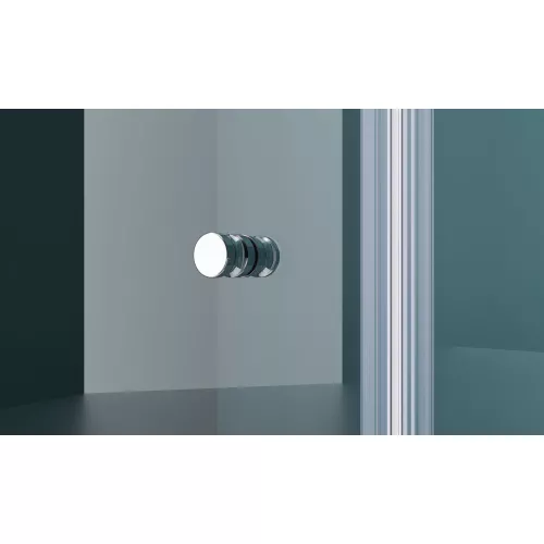 Душевая дверь BelBagno ETNA-B-11-30+/-C-Cr, Цвет стекла: прозрачное, Цвет профиля: Хром, Выбрать размер: 130, изображение 5