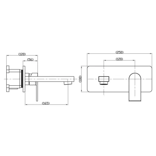 Встраиваемый смеситель для раковины BelBagno NOV NOV-BLVM-IN, изображение 2