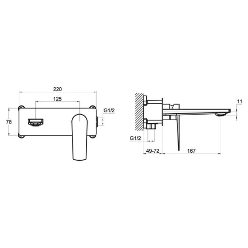 Встраиваемый смеситель для раковины BelBagno CARIN CRM-BLM-CRM, изображение 2