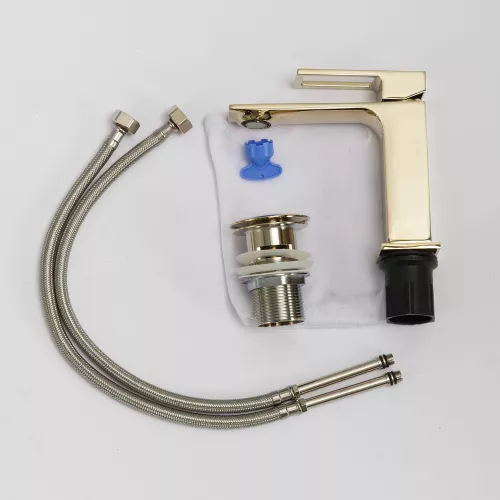 Смеситель для раковины BelBagno LUCE LUC-LVM-ORO, Выбрать цвет: Золото, изображение 6