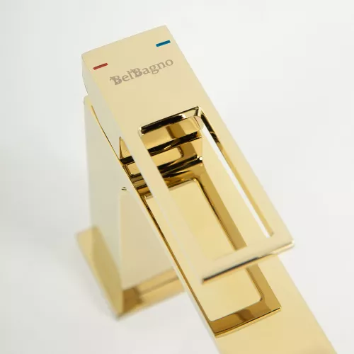 Смеситель для раковины BelBagno LUCE LUC-LVM-ORO, Выбрать цвет: Золото, изображение 4