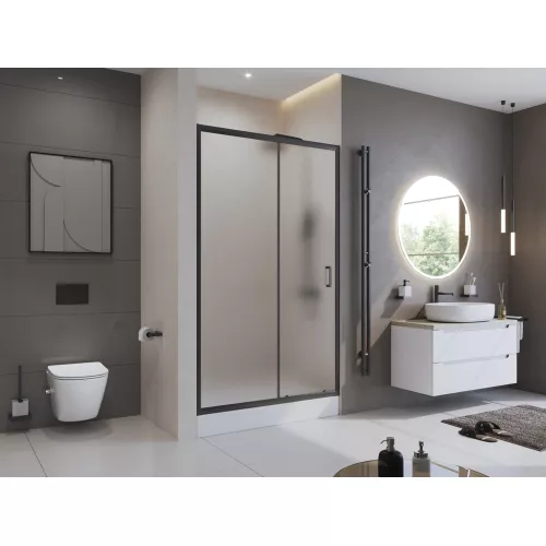 Душевая дверь BelBagno UNO-195-BF-1-120-P-NERO, изображение 2