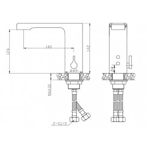 Сенсорный смеситель для раковины BelBagno BB-ELVM-CRM, изображение 8