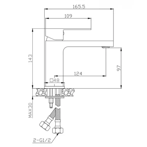 Смеситель для раковины BelBagno ROMANO ROM-LVM-CRM, изображение 4
