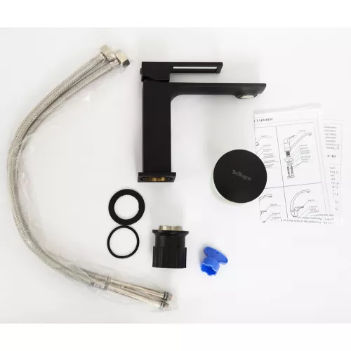 Смеситель для раковины BelBagno LUCE LUC-LVM-NERO, Выбрать цвет: Чёрный, изображение 5