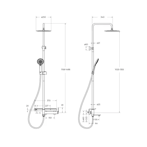 Душевая стойка BelBagno ETNA ETN-VSCM-IN, изображение 2