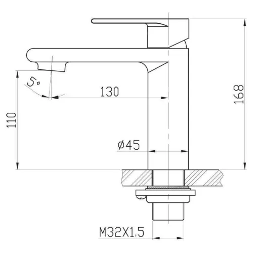 Смеситель на раковину BelBagno NOVA NOV-LVM-IN, изображение 4